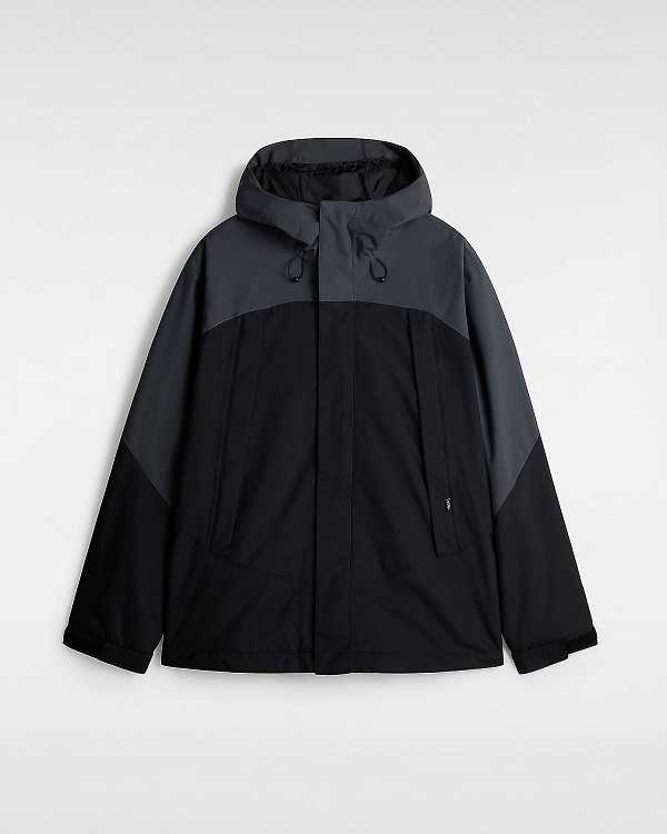 Men Vans MTE Hellbound Snowboard Jacket Black Malaysia | VN7280439