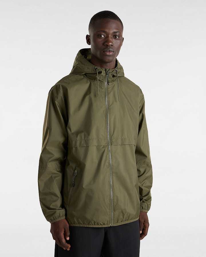 Men Vans MTE Lewis Windbreaker Green Malaysia | VN8693215