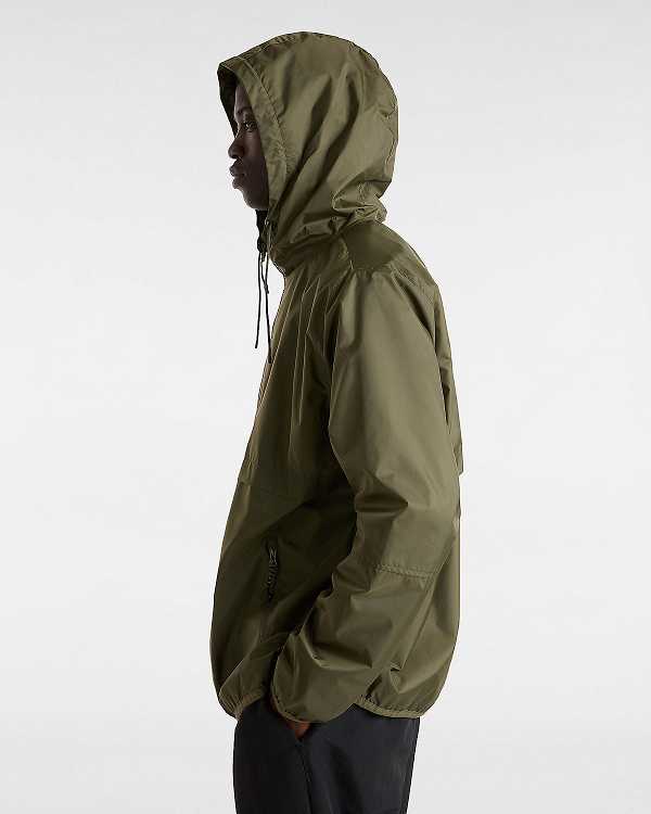 Men Vans MTE Lewis Windbreaker Green Malaysia | VN8693215