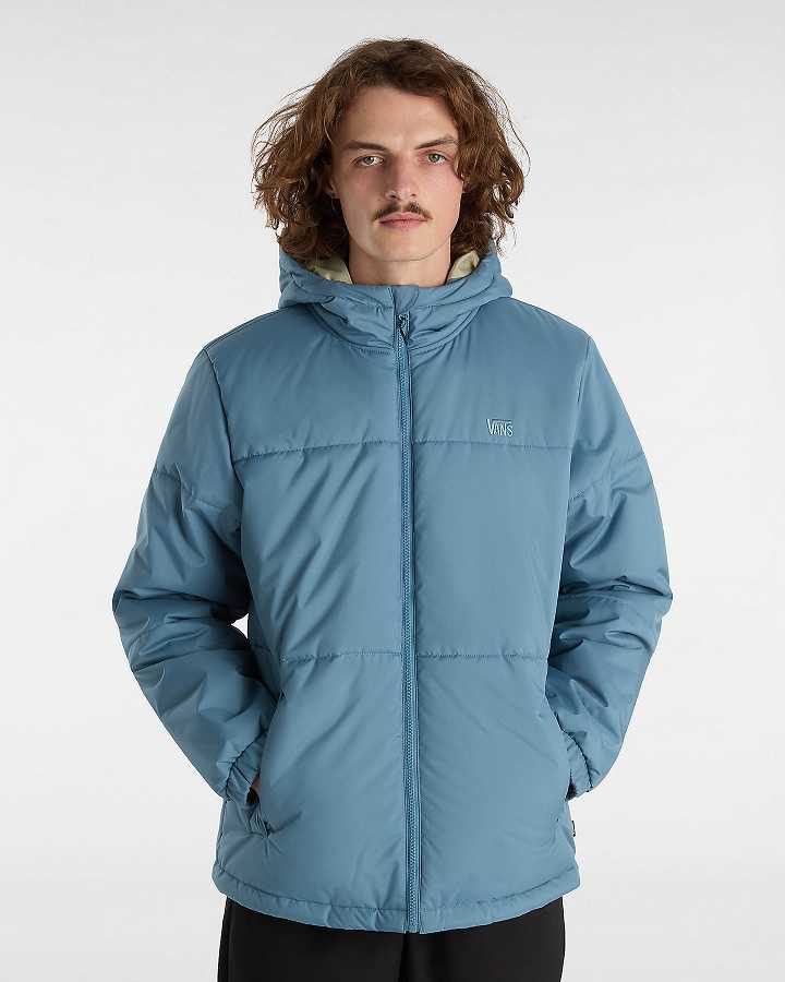 Men Vans MTE Norris Puffer Jacket Blue Malaysia | VN6053271