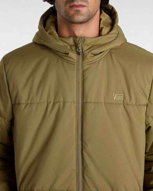 Men Vans MTE Norris Puffer Jacket Brown Malaysia | VN0839162