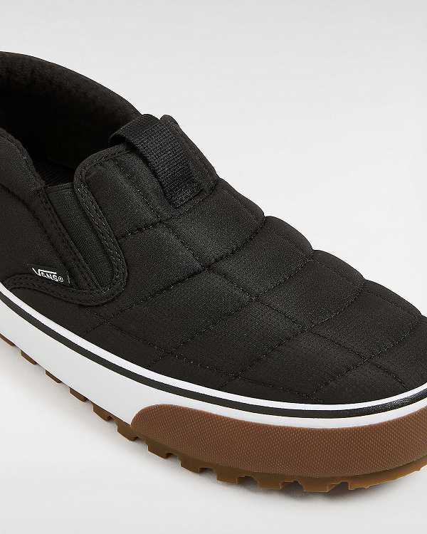 Men Vans MTE Quilted Snow Lodge Slipper Mid Slippers Black Malaysia | VN6473150