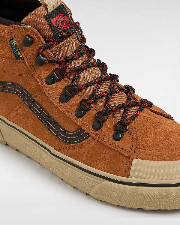 Men Vans MTE Sk8-Hi DR Waterproof Shoes Brown / Orange Malaysia | VN5289360