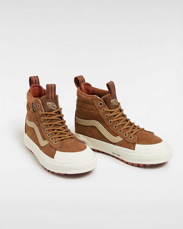 Men Vans MTE Sk8-Hi Waterproof Shoes Brown Malaysia | VN0237815