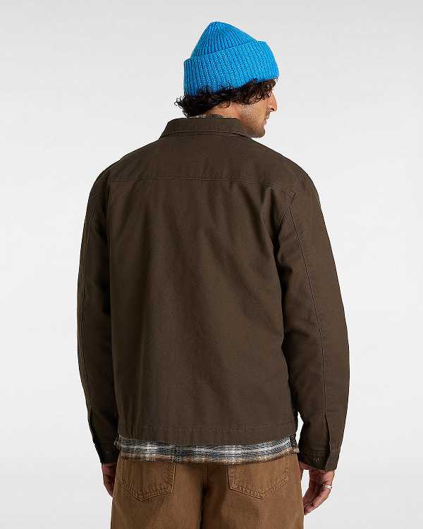 Men Vans McAvoy Insulated Station Jacket Brown Malaysia | VN3470895