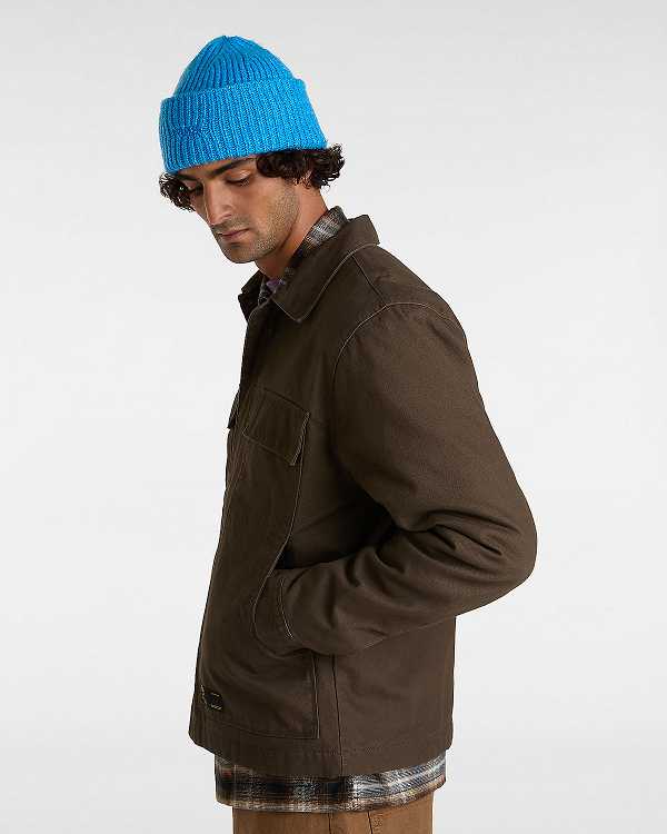 Men Vans McAvoy Insulated Station Jacket Brown Malaysia | VN3470895