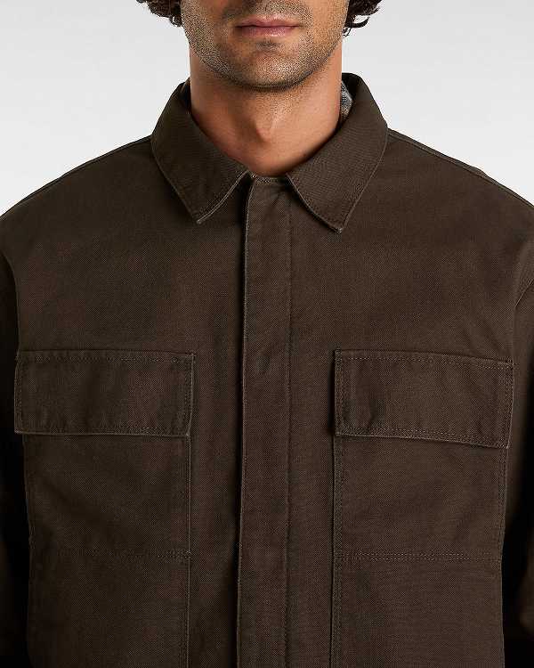 Men Vans McAvoy Insulated Station Jacket Brown Malaysia | VN3470895