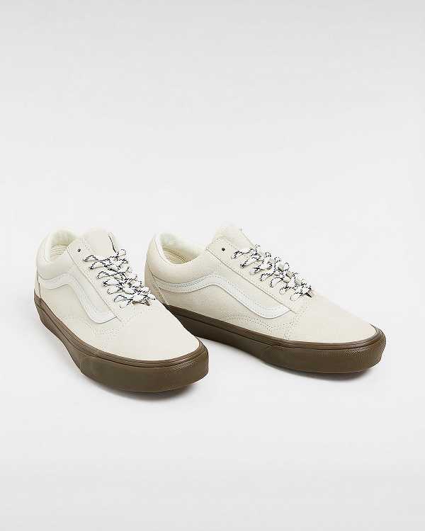 Men Vans Old Skool Hairy Suede Sneakers White Malaysia | VN6279580