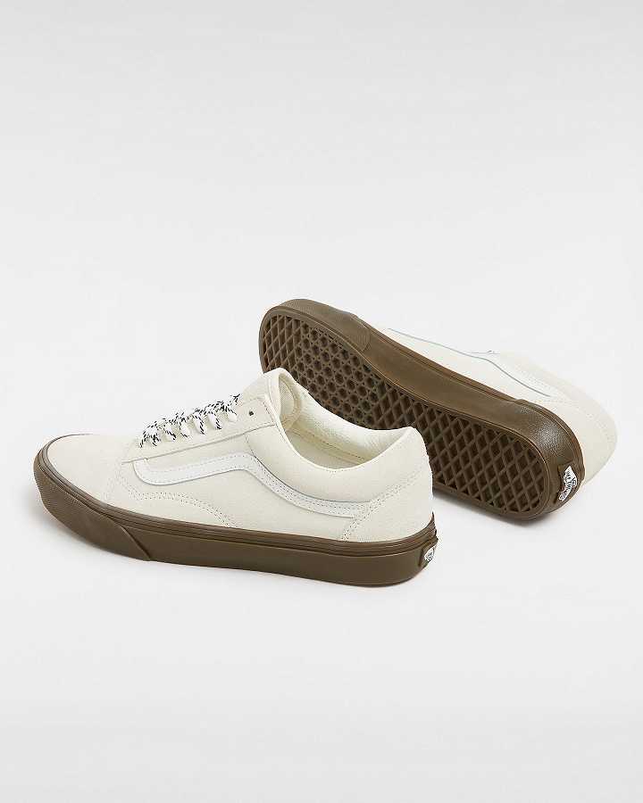 Men Vans Old Skool Hairy Suede Sneakers White Malaysia | VN6279580