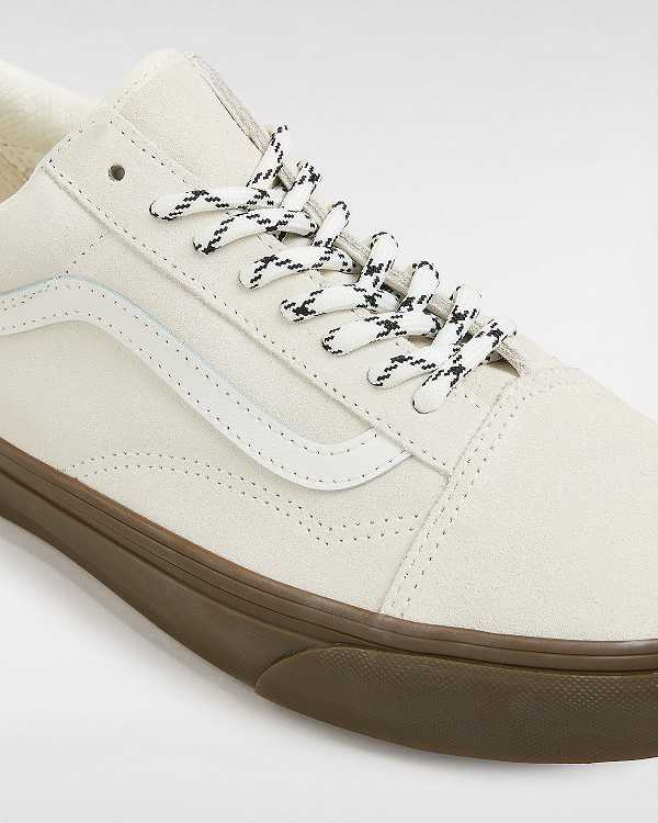 Men Vans Old Skool Hairy Suede Sneakers White Malaysia | VN6279580