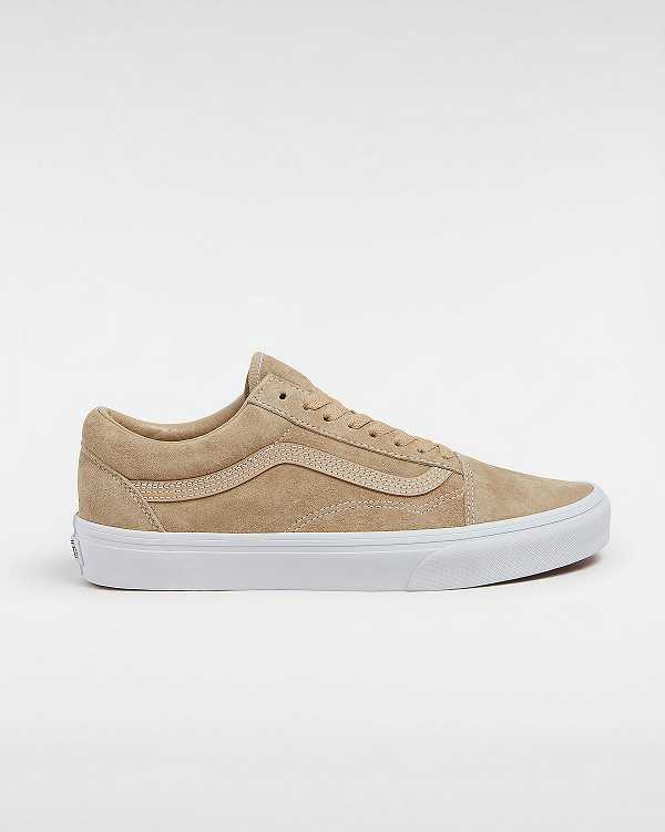 Men Vans Old Skool Pig Suede Sneakers Beige Malaysia | VN2871059