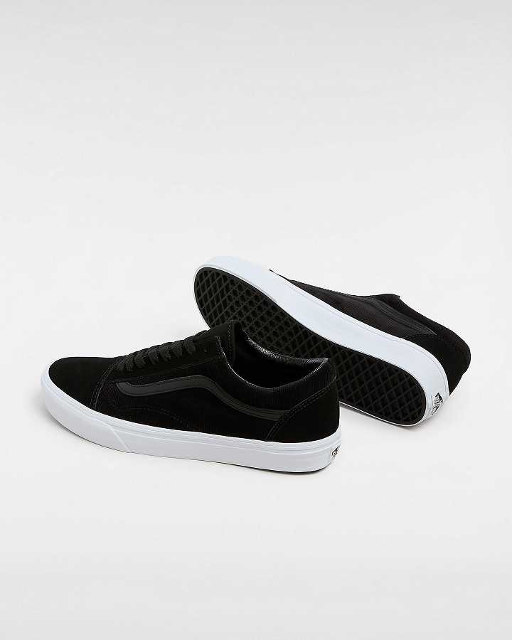 Men Vans Old Skool Pig Suede Sneakers Black Malaysia | VN1483970