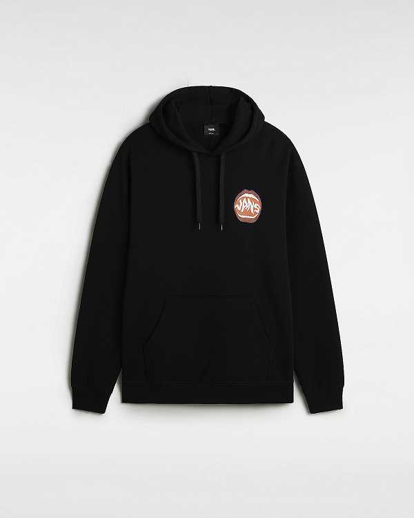 Men Vans Open Mouth Loose Hoodie Black Malaysia | VN9146758