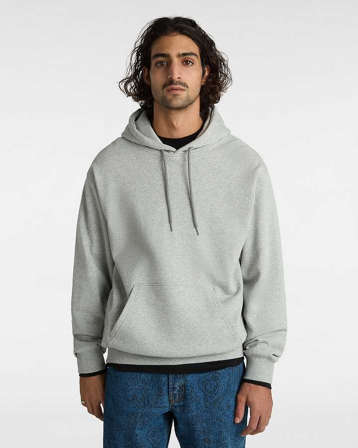 Men Vans Original Standard Loose Hoodie Grey Malaysia | VN9260183