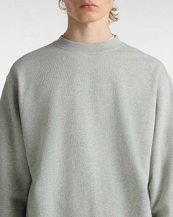 Men Vans Original Standards Loose Crew Sweatshirt Grey Malaysia | VN3642019