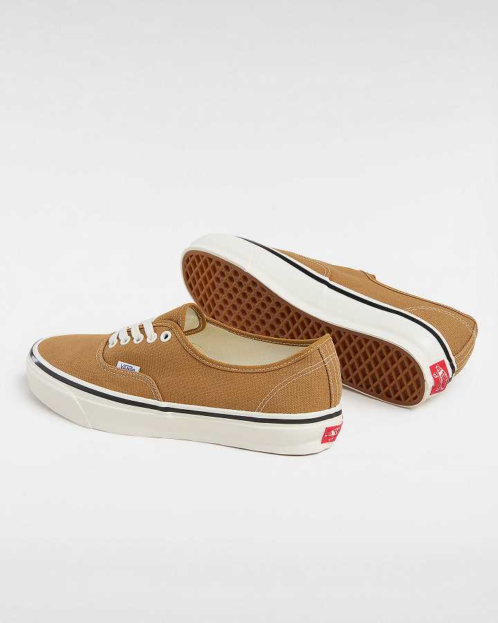 Men Vans Premium Authentic 44 Duck Canvas Shoes Brown Malaysia | VN6907845