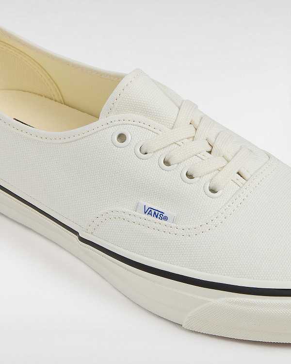 Men Vans Premium Authentic 44 Duck Canvas Shoes White Malaysia | VN0253961