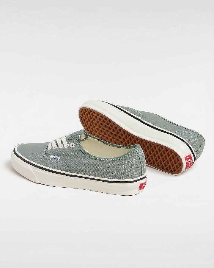 Men Vans Premium Authentic 44 Duck Canvas Shoes Green Malaysia | VN9870256