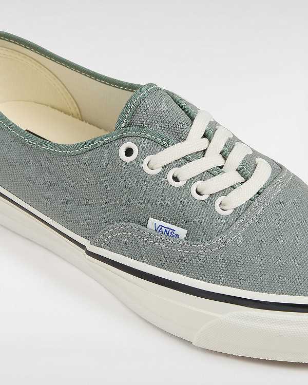 Men Vans Premium Authentic 44 Duck Canvas Shoes Green Malaysia | VN9870256