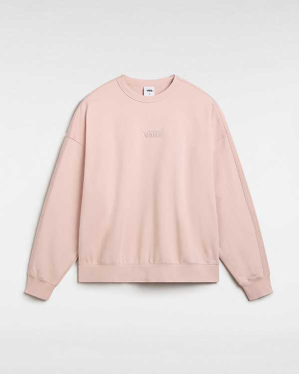 Men Vans Premium Crew Sweatshirt Pink Malaysia | VN8160927