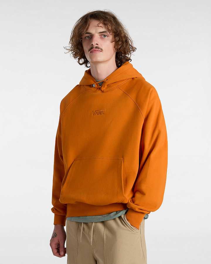 Men Vans Premium Hoodie Orange Malaysia | VN9476320