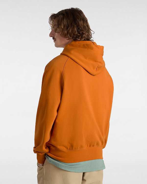 Men Vans Premium Hoodie Orange Malaysia | VN9476320