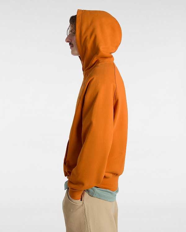 Men Vans Premium Hoodie Orange Malaysia | VN9476320