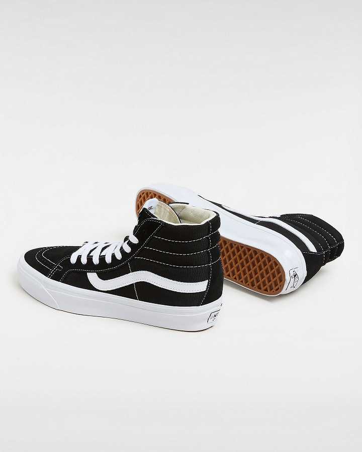 Men Vans Premium Sk8-Hi 38 Reissue Skate Shoes Black Malaysia | VN6853274