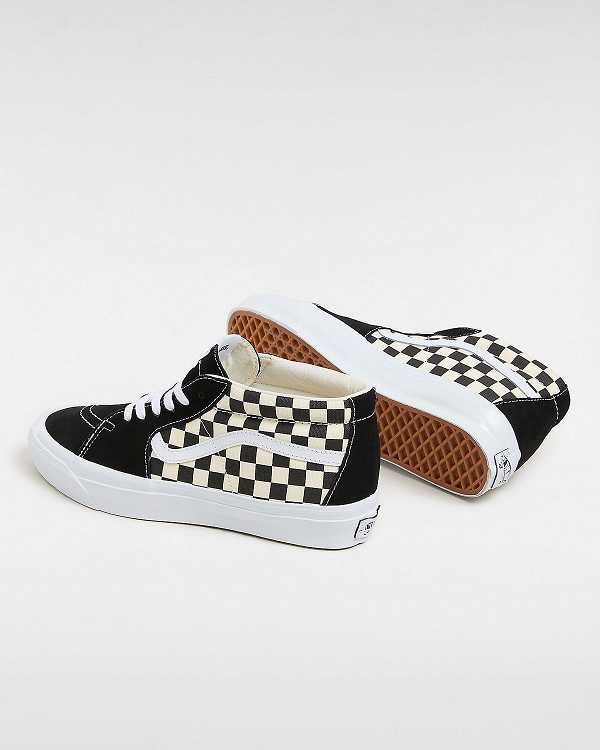 Men Vans Premium Sk8-Mid 83 Sneakers Black / White Malaysia | VN7340159