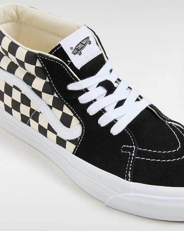 Men Vans Premium Sk8-Mid 83 Sneakers Black / White Malaysia | VN7340159