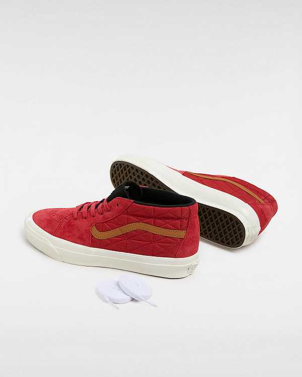 Men Vans Premium Sk8-Mid 83 Sneakers Red Malaysia | VN2679351