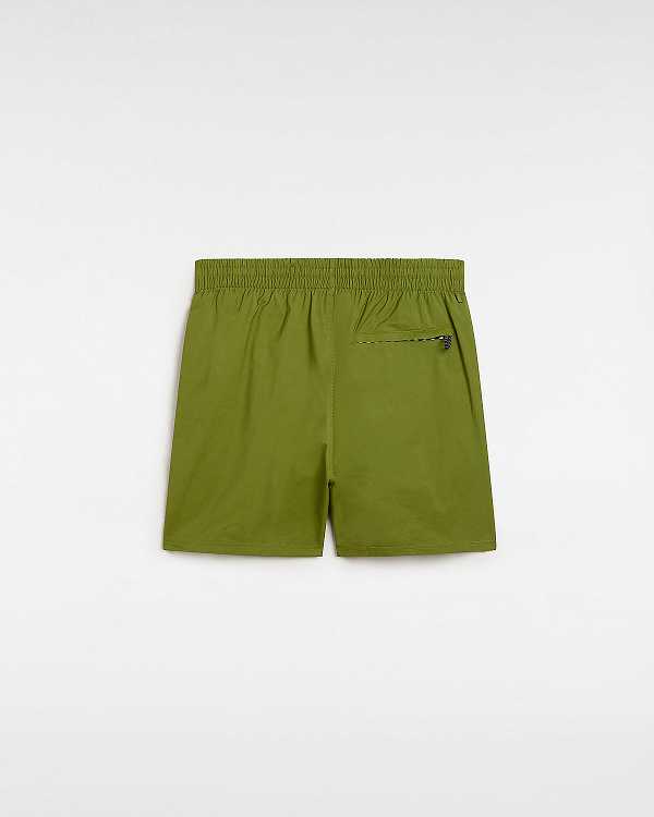 Men Vans Primary Solid Elastic Boardshorts Green Malaysia | VN2458769