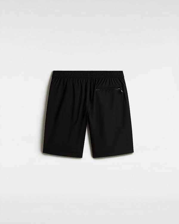 Men Vans Primary Solid Elastic Boardshorts Black Malaysia | VN6035284