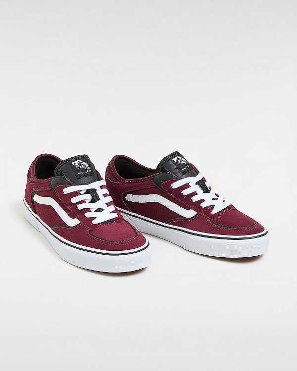 Men Vans Rowley Classic Sneakers Burgundy Malaysia | VN3875942