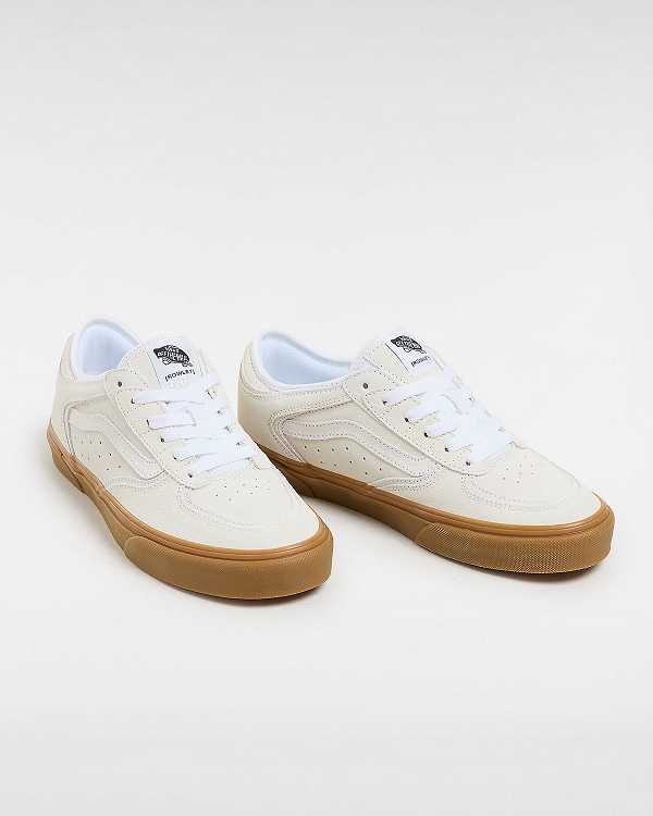 Men Vans Rowley Classic Sneakers White / Beige Malaysia | VN4716092