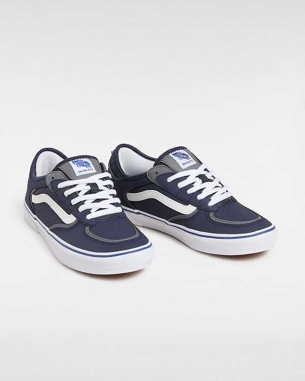 Men Vans Rowley Skate Shoes Blue Malaysia | VN0618593