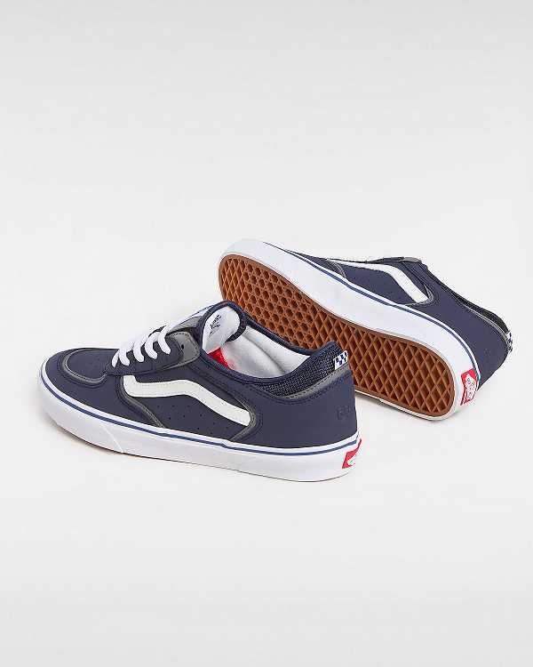 Men Vans Rowley Skate Shoes Blue Malaysia | VN0618593