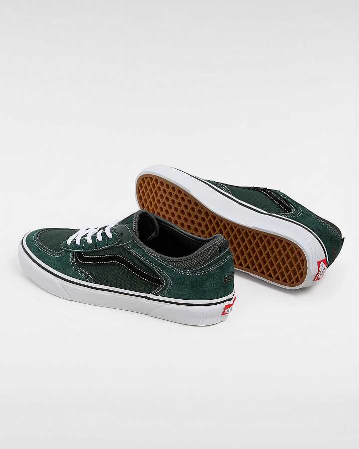 Men Vans Rowley Skate Shoes Green Malaysia | VN7023946