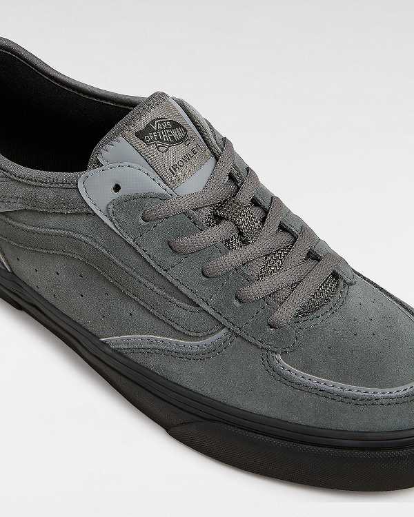 Men Vans Rowley Suede Skate Shoes Grey Malaysia | VN8745329