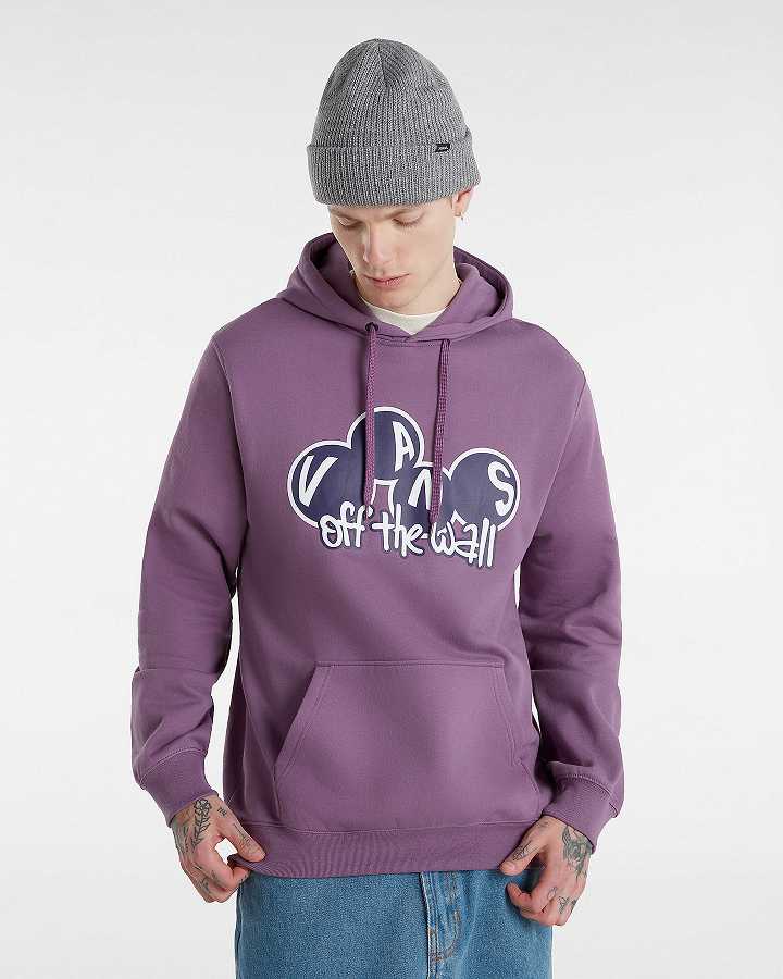 Men Vans Scuttle Hoodie Purple Malaysia | VN6387524