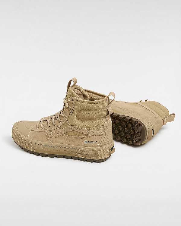 Men Vans Sk8-Hi Gore-tex Shoes Beige Malaysia | VN2076451