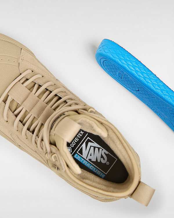 Men Vans Sk8-Hi Gore-tex Shoes Beige Malaysia | VN2076451