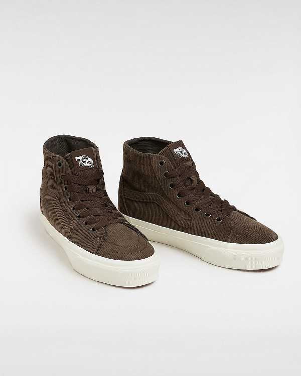 Men Vans Sk8-Hi Tapered Sneakers Brown Malaysia | VN6450873