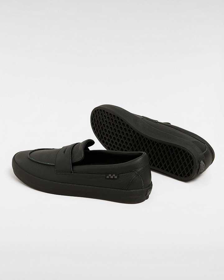 Men Vans Skate Loafers Black Malaysia | VN8047352