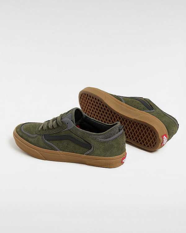 Men Vans Skate Rowley Sneakers Green Malaysia | VN9263018