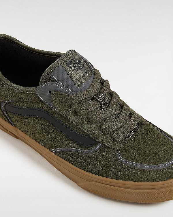 Men Vans Skate Rowley Sneakers Green Malaysia | VN9263018