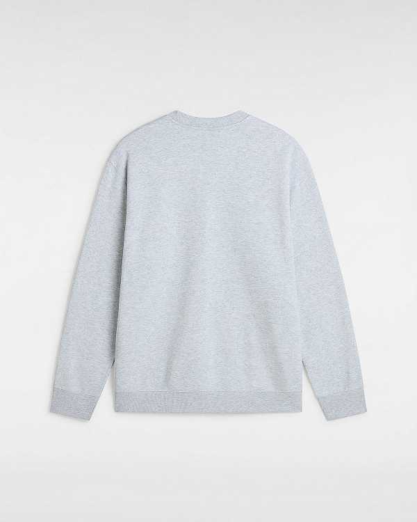 Men Vans Soles Loose Crew Sweatshirt Grey Malaysia | VN2459310