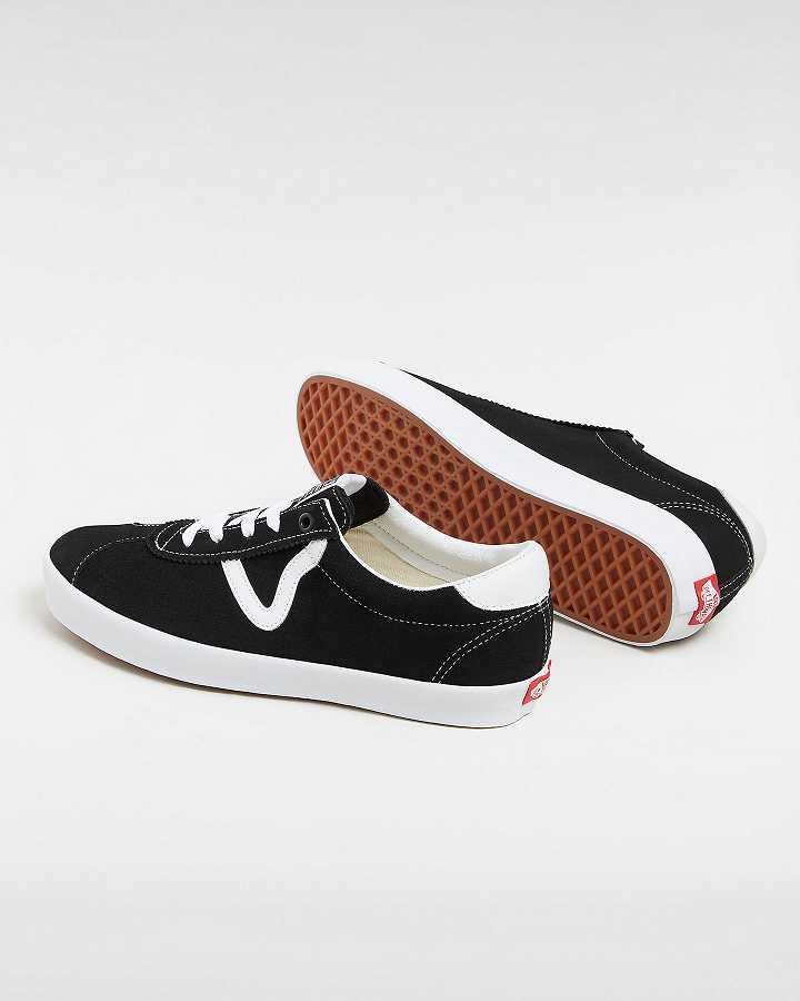 Men Vans Sport Low Sneakers Black Malaysia | VN7215348