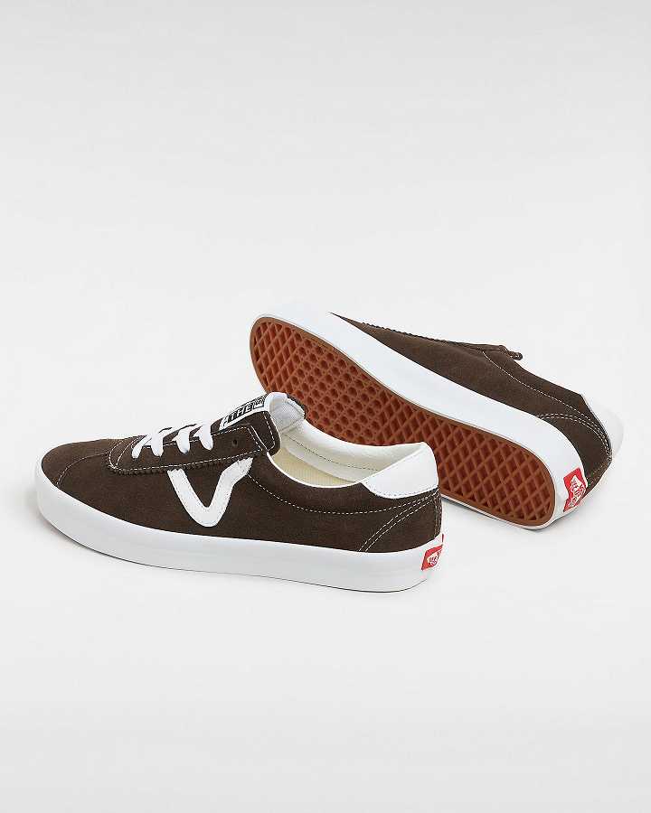 Men Vans Sport Low Sneakers Brown Malaysia | VN9763124