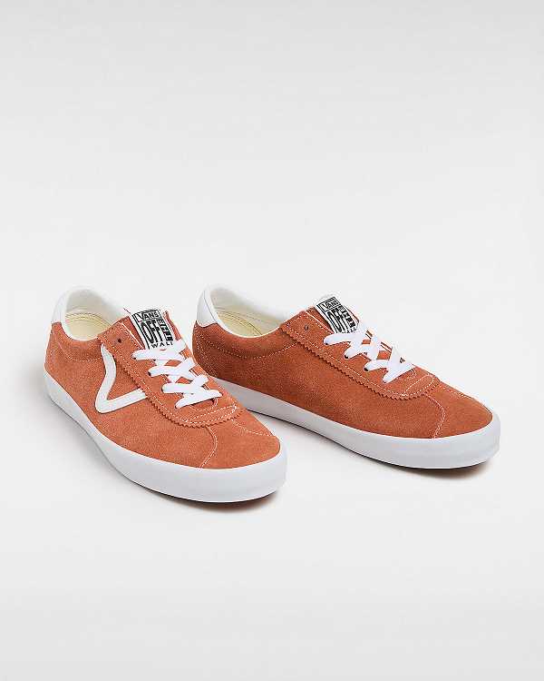 Men Vans Sport Low Sneakers Orange Malaysia | VN8715346